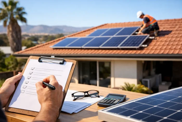 Solar Quote Checklist for South Australian Homes