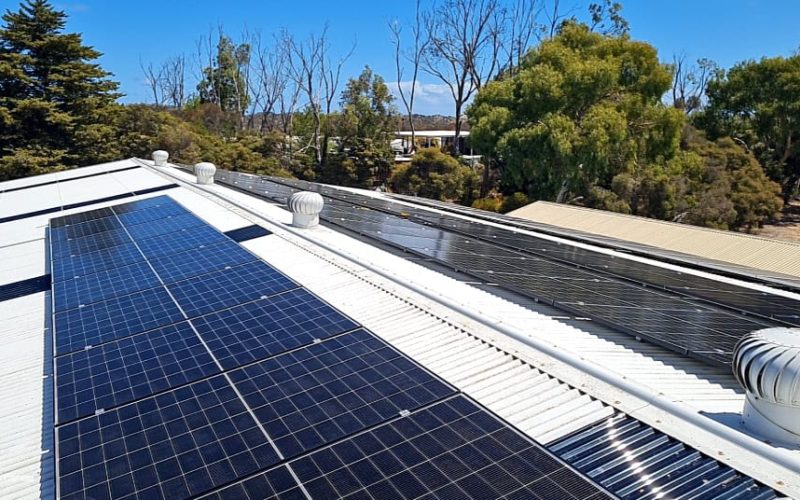 24kw solar, West Coast Oysters, Coffin Bay SA