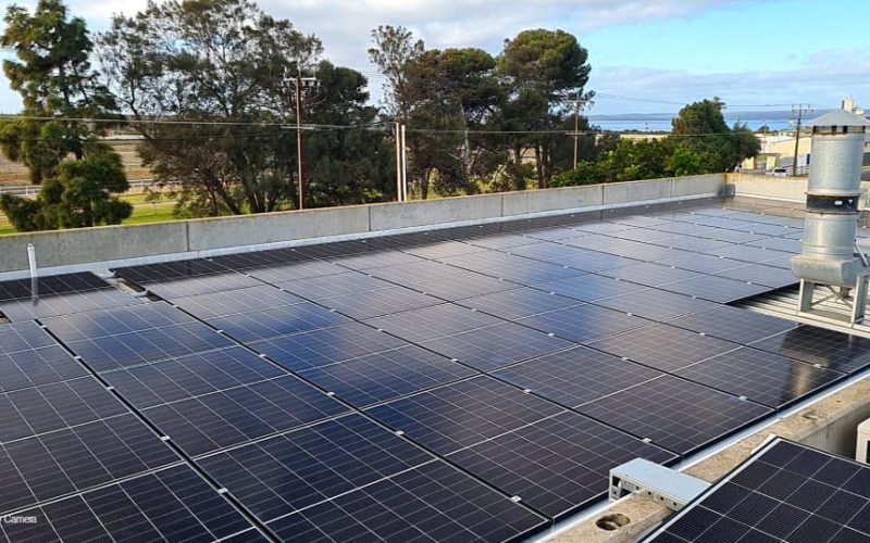60kw solar with 60kwh Deye GE-F60 All-in-one high voltage battery system, Port Lincoln Fresh Fish Place, Port Lincoln