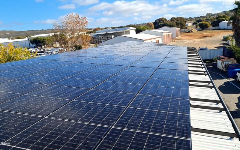 60kw solar with 60kwh Deye GE-F60 All-in-one high voltage battery system, Port Lincoln Fresh Fish Place, Port Lincoln