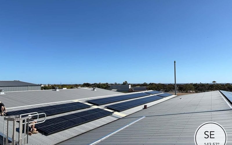 67kw solar upgrade with 120kwh Sigenergy battery, Fleurieu Foods in Seaford SA